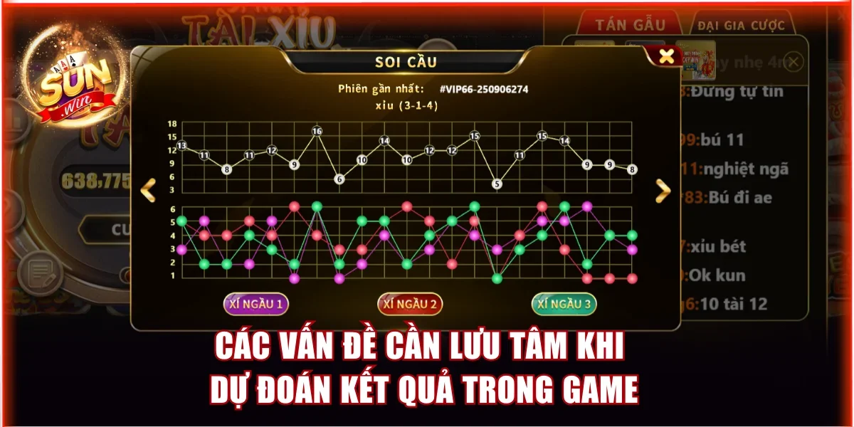 Các vấn đề cần lưu tâm khi dự đoán kết quả trong game