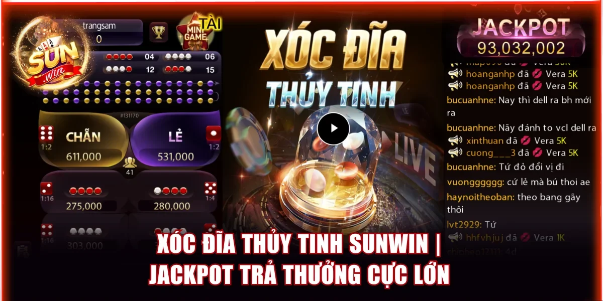 Xóc Đĩa Thủy Tinh Sunwin